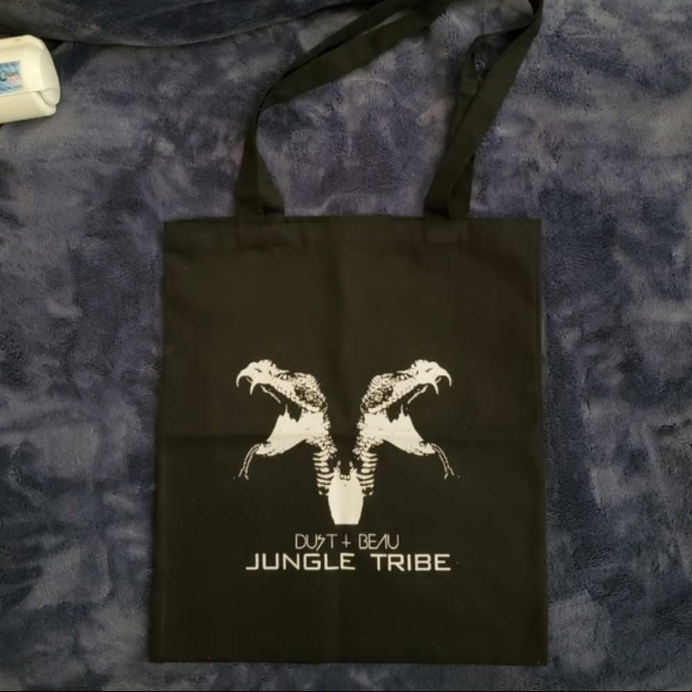 Bundle 3 black totes - Dust & Beau Jungle Tribe snake bite gold & white, tokyo - Picture 7 of 8